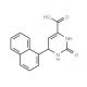 6-(1-Naphthyl)-2-oxo-1,2,3,6-tetrahydro-4-pyrimidine carboxylic acid - chemical structure image