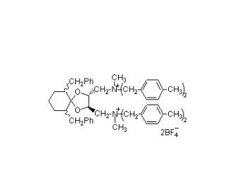 6,10-Dibenzyl-N,N&prime;-dimethyl-N,N,N&prime;,N&prime;-tetrakis(4-methylbenzyl)-1,4-dioxaspiro[4.5]decane-(2R,3R)-diylbis(methylammonium) Tetr
