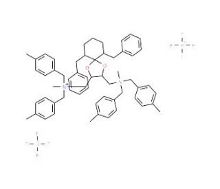6,10-Dibenzyl-N,N&prime;-dimethyl-N,N,N&prime;,N&prime;-tetrakis(4-methylbenzyl)-1,4-dioxaspiro[4.5]decane-(2S,3S)-diylbis(methylammonium) Tetr