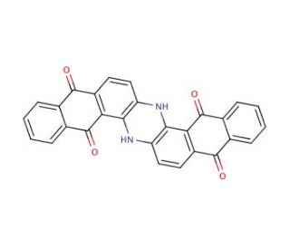 6,15-Dihydro-5,9,14,18-anthrazinetetrone (CAS 81-77-6) - chemical structure image