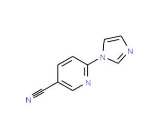 6-(1H-Imidazol-1-yl)nicotinonitrile (CAS 923156-23-4) - chemical structure image