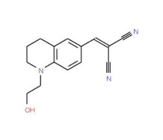 6-(2,2-Dicyanovinyl)-N-(2-hydroxyethyl)-1,2,3,4-tetrahydroquinoline (CAS 142978-25-4) - chemical structure image
