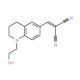 6-(2,2-Dicyanovinyl)-N-(2-hydroxyethyl)-1,2,3,4-tetrahydroquinoline (CAS 142978-25-4) - chemical structure image