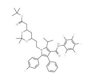 (6-{2-[3-(4-Phenylcarbamoyl)-5-(4-fluoro-phenyl)-2-isopropyl- 4-phenyl-d5-pyrrol-1-yl]-ethyl}-2,2-dimethyl-[1,3]-dioxane-4-yl