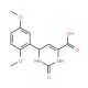 6-(2,5-Dimethoxyphenyl)-2-oxo-1,2,3,6-tetrahydro-4-pyrimidinecarboxylic acid - chemical structure image