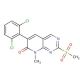 6-(2,6-Dichlorophenyl)-8-methyl-2-methylsulfonyl-8H-pyrido[2,3-d]pyrimidin-7-one (CAS 185039-48-9) - chemical structure image