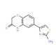 6-(2-amino-1,3-thiazol-4-yl)-2H-1,4-benzoxazin-3(4H)-one - chemical structure image