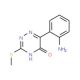 6-(2-Amino-phenyl)-3-methylsulfanyl-4H-[1,2,4]triazin-5-one - chemical structure image