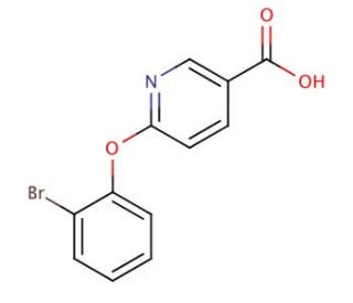 6-(2-bromophenoxy)pyridine-3-carboxylic acid - chemical structure image