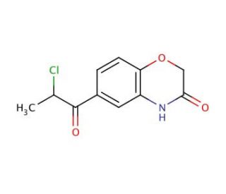 6-(2-chloropropanoyl)-2H-1,4-benzoxazin-3(4H)-one (CAS 293741-63-6) - chemical structure image