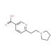 6-(2-Pyrrolidin-1-ylethyl)nicotinic acid (CAS 387350-41-6) - chemical structure image