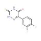 6-(3,4-difluorophenyl)-3-thioxo-3,4-dihydro-1,2,4-triazin-5(2H)-one - chemical structure image