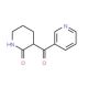 6-(3-Pyridinylcarbonyl)valerolactam (CAS 144751-22-4) - chemical structure image