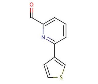6-(3-Thienyl)pyridine-2-carboxaldehyde (CAS 834884-76-3) - chemical structure image