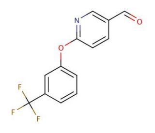 6-[3-(Trifluoromethyl)phenoxy]nicotinaldehyde (CAS 338967-16-1) - chemical structure image