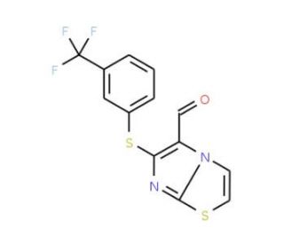 6-{[3-(Trifluoromethyl)phenyl]sulfanyl}imidazo-[2,1-b][1,3]thiazole-5-carbaldehyde (CAS 175277-56-2) - chemical structure ima