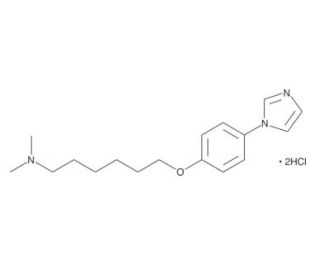 6-[4-(1H-imidazol-1-yl)phenoxy]-N,N-dimethyl-1-hexanamine, dihydrochloride (CAS 502656-68-0) - chemical structure image