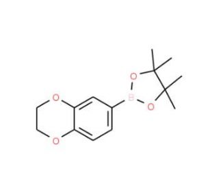 6-(4,4,5,5-tetramethyl-1,3,2-dioxaborolan-2-yl)-2,3-dihydrobenzo-1,4-dioxoline (CAS 517874-21-4) - chemical structure image