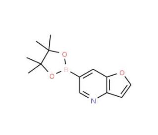 6-(4,4,5,5-Tetramethyl-1,3,2-dioxaborolan-2-yl)-furo[3,2-b]pyridine (CAS 1188539-34-5) - chemical structure image