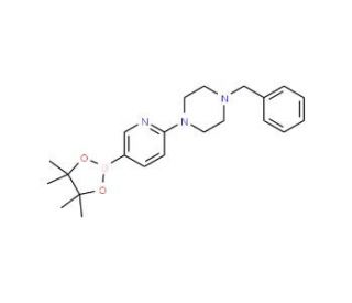 6-(4-Benzyl-1-piperazinyl)pyridine-3-boronic acid pinacol ester (CAS 1015242-03-1) - chemical structure image