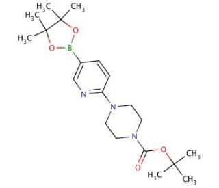 6-(4-Boc-piperazin-1-yl)pyridine-3-boronic acid pinacol ester (CAS 496786-98-2) - chemical structure image