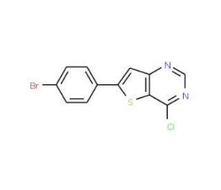 6-(4-bromophenyl)-4-chlorothieno[3,2-d]pyrimidine - chemical structure image
