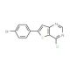 6-(4-bromophenyl)-4-chlorothieno[3,2-d]pyrimidine - chemical structure image
