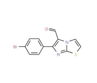 6-(4-Bromophenyl)imidazo[2,1-b][1,3]thiazole-5-carbaldehyde (CAS 451485-66-8) - chemical structure image