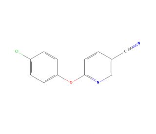 6-(4-Chlorophenoxy)nicotinonitrile (CAS 99902-70-2) - chemical structure image