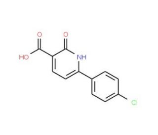 6-(4-chlorophenyl)-2-oxo-1,2-dihydropyridine-3-carboxylic acid - chemical structure image