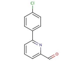 6-(4-Chlorophenyl)-2-pyridinecarboxaldehyde (CAS 61704-30-1) - chemical structure image