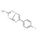 6-(4-chlorophenyl)imidazo[2,1-b][1,3,4]thiadiazol-2-amine (CAS 16163-53-4) - chemical structure image