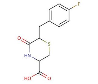6-(4-fluorobenzyl)-5-oxothiomorpholine-3-carboxylic acid - chemical structure image