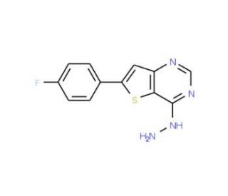 6-(4-fluorophenyl)-4-hydrazinothieno[3,2-d]pyrimidine - chemical structure image