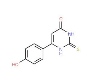 6-(4-hydroxyphenyl)-2-thioxo-2,3-dihydropyrimidin-4(1H)-one - chemical structure image