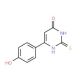 6-(4-hydroxyphenyl)-2-thioxo-2,3-dihydropyrimidin-4(1H)-one - chemical structure image