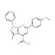 6-(4-Methoxy-phenyl)-3-methyl-1-phenyl-1H-pyrazolo[3,4-b]pyridine-4-carboxylic acid - chemical structure image