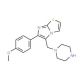 6-(4-Methoxy-phenyl)-5-piperazin-1-ylmethyl-imidazo[2,1-b]thiazole - chemical structure image