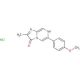 6-(4-Methoxyphenyl)-2-methyl-3,7-dihydroimidazo[1,2-a]pyrazin-3(7H)-one hydrochloride (CAS 128322-44-1) - chemical structure