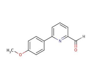 6-(4-Methoxyphenyl)-2-pyridinecarboxaldehyde (CAS 502925-47-5) - chemical structure image