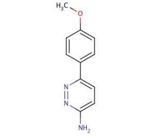 6-(4-Methoxyphenyl)-3-pyridazinamine (CAS 4776-87-8) - chemical structure image
