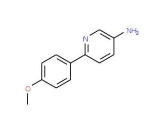 6-(4-Methoxyphenyl)-3-pyridinamine (CAS 52057-98-4) - chemical structure image