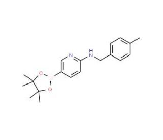 6-(4-Methylbenzylamino)pyridine-3-boronic acid pinacol ester (CAS 1073354-32-1) - chemical structure image