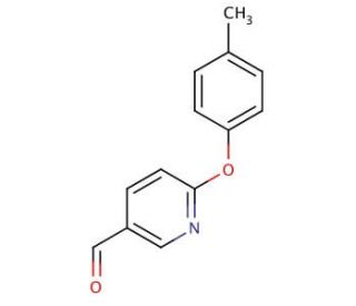 6-(4-Methylphenoxy)nicotinaldehyde (CAS 338960-65-9) - chemical structure image