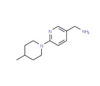 [6-(4-methylpiperidin-1-yl)pyridin-3-yl]methanamine - chemical structure image