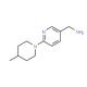 [6-(4-methylpiperidin-1-yl)pyridin-3-yl]methanamine - chemical structure image