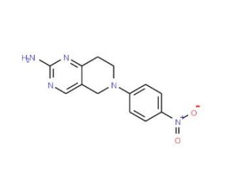 6-(4-Nitrophenyl)-5,6,7,8-tetrahydropyrido-[4,3-d]pyrimidin-2-amine - chemical structure image
