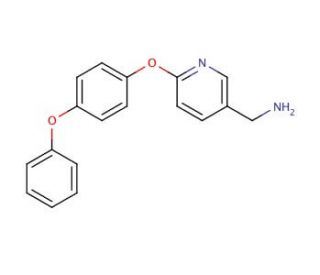 [6-(4-phenoxyphenoxy)pyridin-3-yl]methanamine - chemical structure image