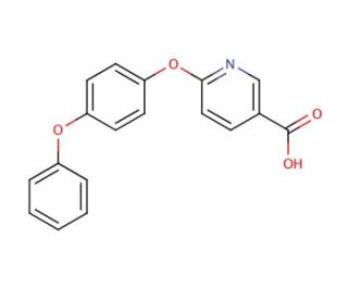 6-(4-phenoxyphenoxy)pyridine-3-carboxylic acid - chemical structure image
