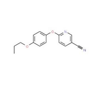 6-(4-Propoxyphenoxy)nicotinonitrile - chemical structure image